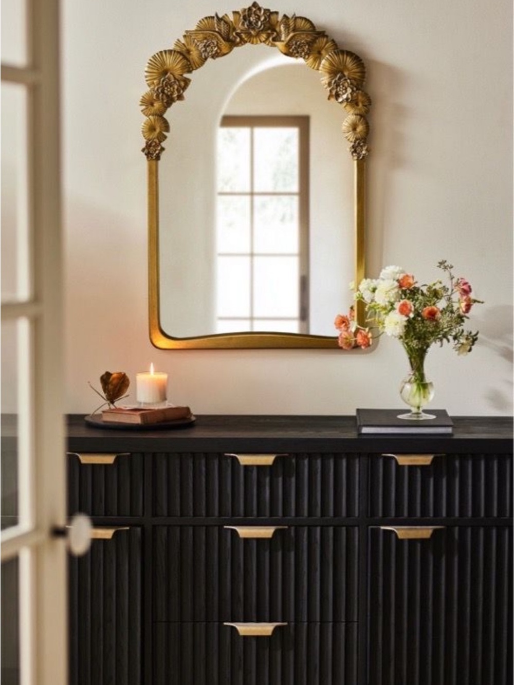 Gold Decorative Wall Mirror by Anthropology